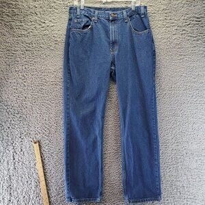 Rural King Jeans Mens 34x32 Blue Classic Fit Durable 5 Pocket Design Casual